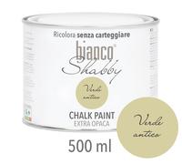 CHALK PAINT Verde Antico per Mobili e Pareti - Pittura Shabby Chic Vintage EXTRA OPACA (2,5 Litri)