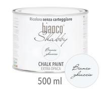 CHALK PAINT Bianco Ghiaccio per Mobili e Pareti - Pittura Shabby Chic Vintage EXTRA OPACA (1 Litro)
