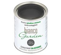 CHALK PAINT Pittura Speciale PER ESTERNI Grigio Antracite - biancoGarden - Ricolora giardino e balcone SENZA CARTEGGIARE e SENZA FINITURA (1 Litro)
