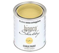 CHALK PAINT Zafferano per Mobili e Pareti - Pittura Shabby Chic Vintage EXTRA OPACA (1 Litro)
