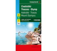 Chalkidiki - Thasos - Olymp, Straßen- und Freizeitkarte 1:150.000, freytag & berndt: Mit Infos und Top Tips: AK 0835