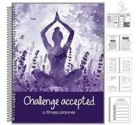 Challenge Accepted Fitness Planner - Tracker di 90 giorni di allenamento e pasto, 90 giorni di esercizi e diario alimentare per benessere e gratitudine, pianificatore degli obiettivi per la salute, la
