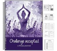 Challenge Accepted Fitness Planner - Tracker di 90 giorni di allenamento e pasto, benessere e gratitudine, con registro pasti e allenamento, monitoraggio dell'acqua e del sonno, raggiungi il tuo