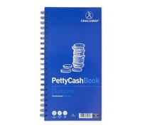 Challenge Carbonless Wirebound Petty Cash Book,Blue, 1 Blue