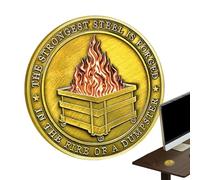 Challenge Coin - L'acciaio Più Forte È Forgiato In Una Pezzo | Conti Di Fuoco Incendio Per Uomini Donne | Coins Commemorativi Divertenti Per Addio Dei Dipendenti Decorazione Ufficio, Motivazione