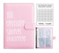 Challenge del Risparmio, Libro del Risparmio di Denaro Challenge, Agenda per Risparmiare Soldi, 100 Envelope Saving Challenge A5, 5050€ Budget Planner Budget Binder