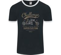 Challenge Legend Custom Chopper Motorbike Uomo Ringer T-Shirt FotL