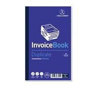 Challenge Quaderno per fatture duplicato, con IVA, senza carbone, 100 pagine, set da 5 (210 x 130 mm)