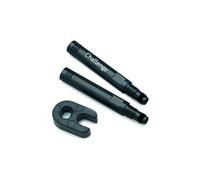 Challenge valve extender black aluminium