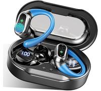 chalvh Cuffie Bluetooth Sport 2026, Auricolari Bluetooth 5.4 HiFi Stereo, 50 Ore Cuffie Wireless con ENC Riduzione del Rumore Mic, IP7 Impermeabili, Cuffiette Senza fili con Display LED