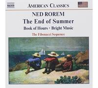 Ned Rorem – The End Of Summer, Books Of Hours, Bright Music – CD audio – NAXOS
