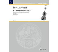 Chamber music No.5: Viola Concerto. op. 36/4. viola and bigger chamber orchestra. Réduction pour piano avec partie soliste.
