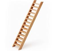CHAMBERY Scala in miniatura 28,32 cm in legno grezzo per casa delle bambole mobili