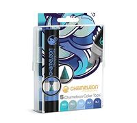Chameleon Art Products - 5 Color Tops; miscele dal colore al colore; Toni Blu, 5 Pezzi