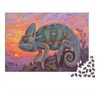 Chameleon Puzzle 1000 Pezzi Puzzle Per Adulti E Ragazzi Picture Book Style Puzzle In Legno Rilassamento E Intelligence Regalo Per Amore E Amico 1000pcs (75x50cm)