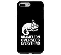 Chameleon sovrintende a tutto ciò che ascolta divertente lucertola Custodia per iPhone 7 Plus/8 Plus