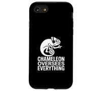 Chameleon sovrintende a tutto ciò che ascolta divertente lucertola Custodia per iPhone SE (2020) / 7/8