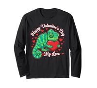 Chameleon Valentine's Day Lover Saint Valentine Maglia a Manica