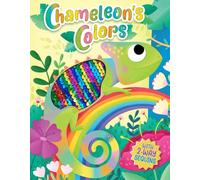 Chameleon's Colors - Libro di fiabe per bambini Touch and Feel con paillettes a 2 vie, libro sensoriale