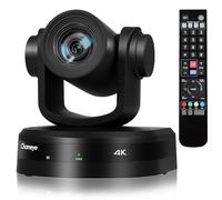 Chameye 4K PTZ Telecamera con 20x Zoom Ottico AI Tracciamento USB3.0/HDMI/LAN(PoE), Registrazione della scheda TF, Telecamera per Conferenze e Streaming in Chiesa Funziona YouTube/OBS (CH420)