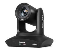 Chameye C420T Telecamera PTZ 4K con tracciamento AI-automatico, zoom ottico 20X, certificazione NDI, USB 3.0/LAN, telecamera PTZ HDMI 4K per chiesa, culto, istruzione, conferenze, nero