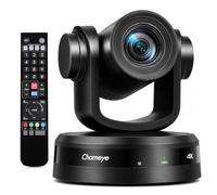 Chameye Telecamera 4K PTZ con 20x Zoom Ottico AI Tracciamento USB3.0/HDMI/LAN(PoE), Registrazione della scheda TF, Telecamera per Conferenze e Streaming in Chiesa Funziona YouTube/OBS (CH420)