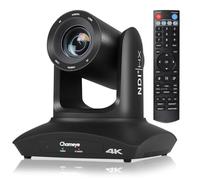 Chameye Telecamera 4K PTZ NDI con Tracciamento AI-Automatico, Zoom Ottico 20X, Certificazione NDI HX, USB 3.0/LAN, HDMI per Chiesa, Culto, Istruzione, Conferenze, Nero (C420T)