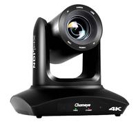 Chameye Telecamera PTZ 4K con NDI HX, Zoom Ottico 20X (Zoom ibrido 30x), Tracciamento AI-Automatico, Certificazione NDI HX, HDMI/USB 3.0/LAN, per Chiesa, Culto, Conferenze, Nero (C420T)