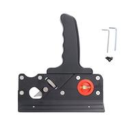 Chamfer Plane for Woodworking | Aluminum Alloy Hand Planer with Depth Adjustment & Leveling Bubbles | Quick Border Planing/Corner Trimming Tool for Carpenters & DIY Crafts (Black)