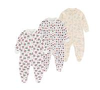 Chamie Tutine da neonato a maniche lunghe per ragazzi e ragazze, in cotone, 0-3 m/3-6 m/6-9 m/9-12 m, Design16, 6-9 Months