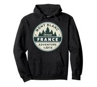 Chamonix Mont Blanc area turistica ai confini Francia e Italia Felpa con Cappuccio