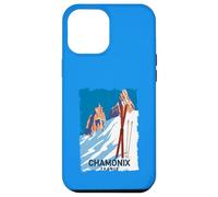 Chamonix Monte Bianco Alpi Francesi Sci Sport Invernali Vintage Custodia per iPhone 12 Pro Max