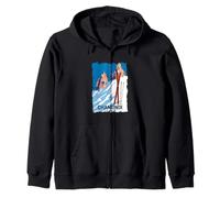 Chamonix Monte Bianco Alpi Francesi Sci Sport Invernali Vintage Felpa con Cappuccio