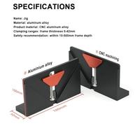 CHAMP EN ALUMINIUM CARRÉ OUVERT GUIDE FRAMER TIROIR LANGUE TIROIR LANGUE MUR MUR WELLING SETLE OUTIL TESTERY TABLE COUPE OUTIL 5-42MM CADRE QUALITÉ