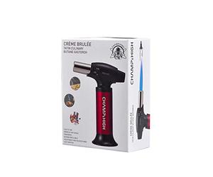 CHAMP HIGH - Torcia da cucina professionale - Bruciatore da cucina 15,5 cm - Fiamma regolabile - Crème Brûlée, Pasticceria, Dolci, Campeggio -
