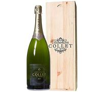 Champagne -COLLET- AOC Brut 12.5% Jeroboam 3 Litri in Cassa di Legno