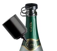 Champagne Fresh - Tappo per champagne con pompa (tappo in plastica nero)