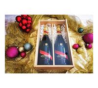 Champagne gift box Mumm Cordon Rouge / 2 Brut/Transparent glass