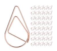 Champagne Gold Paper Clips 40 Pack | for Office/School