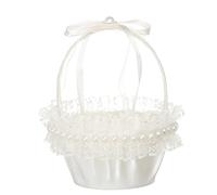 Champagne Gold Wedding Saton - Cestino per fiori Western Wedding Flower Basket New Festival Flower Basket addio al celibato (A, taglia unica)