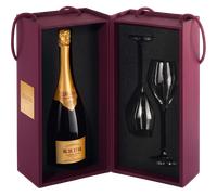 Champagne Krug - Édition 173 + 2 Bicchieri - Cofanetto Champagne