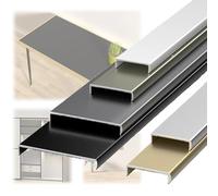 Champagne Metallo U Forma E ge Protector Trim Tagliabile Antigraffio E Guar s per 15 36mm Controsoffitti & Scaffali urable Impiallacciatura Canale 34mm Wi th