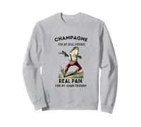 Champagne per veri amici, vero dolore per Sham Friends Frog Felpa