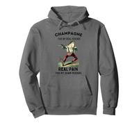 Champagne per veri amici, vero dolore per Sham Friends Frog Felpa con Cappuccio