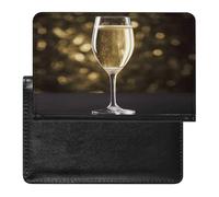 Champagne Porta Passaporto Custodia Portafoglio RFID Blocco in Pelle Passaporto Portafoglio Passaporto Copertura Passaporto Protector Carta di Credito Tenere Accessori Da Viaggio