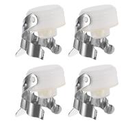 Champagne Tappi,4pz Manganese Acciaio Riutilizzabile Bottiglia Sigillante #6