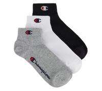 Champion Core Socks 3PP Quarter, Grigio (Melange Chiaro), 43-46 EU (9-10.5 UK) Unisex - Adulto -FW23