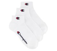 Champion Core Socks 3PP Quarter, Bianco, 43-46 EU (9-10.5 UK) Unisex - Adulto -FW23