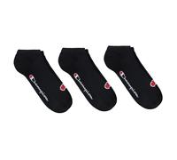 Champion Core Socks 3PP Sneaker Calzini, Nero, 2.5-5 Unisex-Adulto