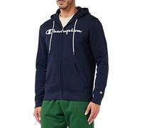 Champion American Classics Fall Fleece Full Zip Felpa con cappuccio, Uomo, Blu Marino, S